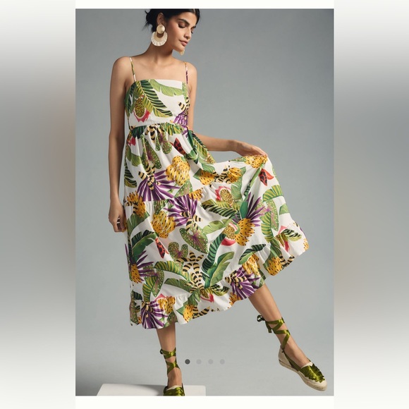 Farm Rio Striped Forest Dress - Picture 3 of 6